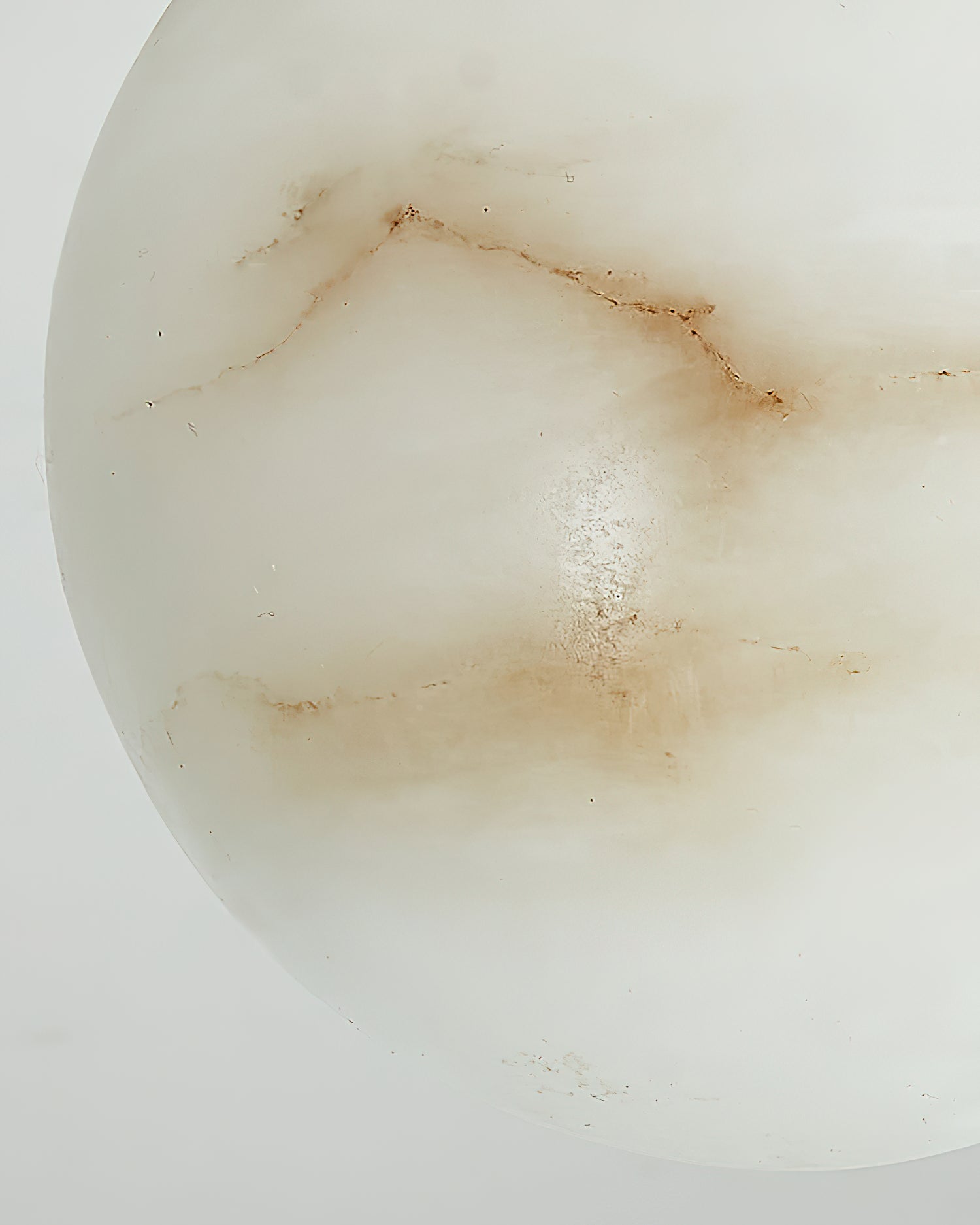 Radilum Savina Alabaster Pendant Light Hand-Cut Stone Sphere