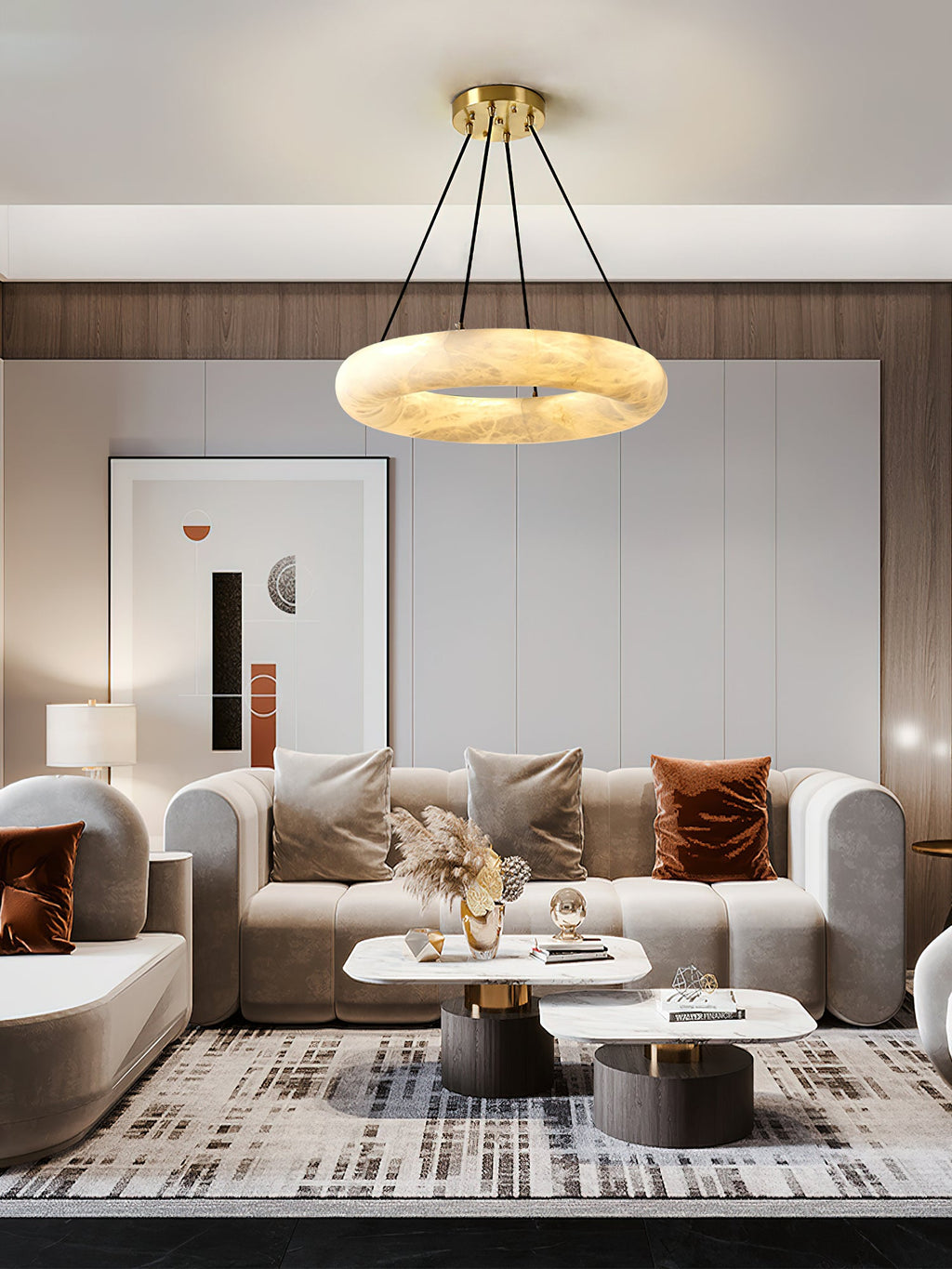 Radilum Scarlett Alabaster Chandelier