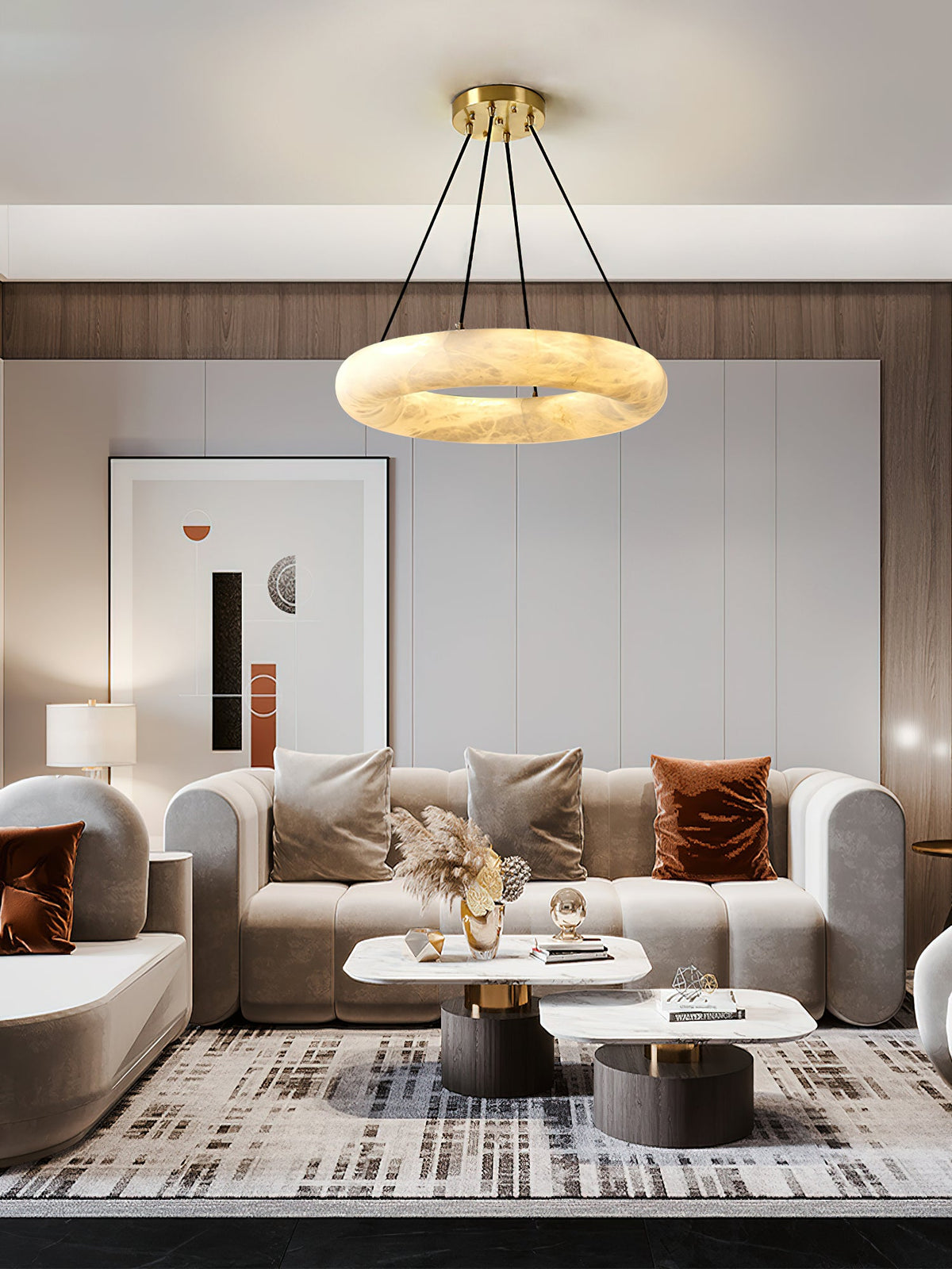 Radilum Scarlett Alabaster Chandelier