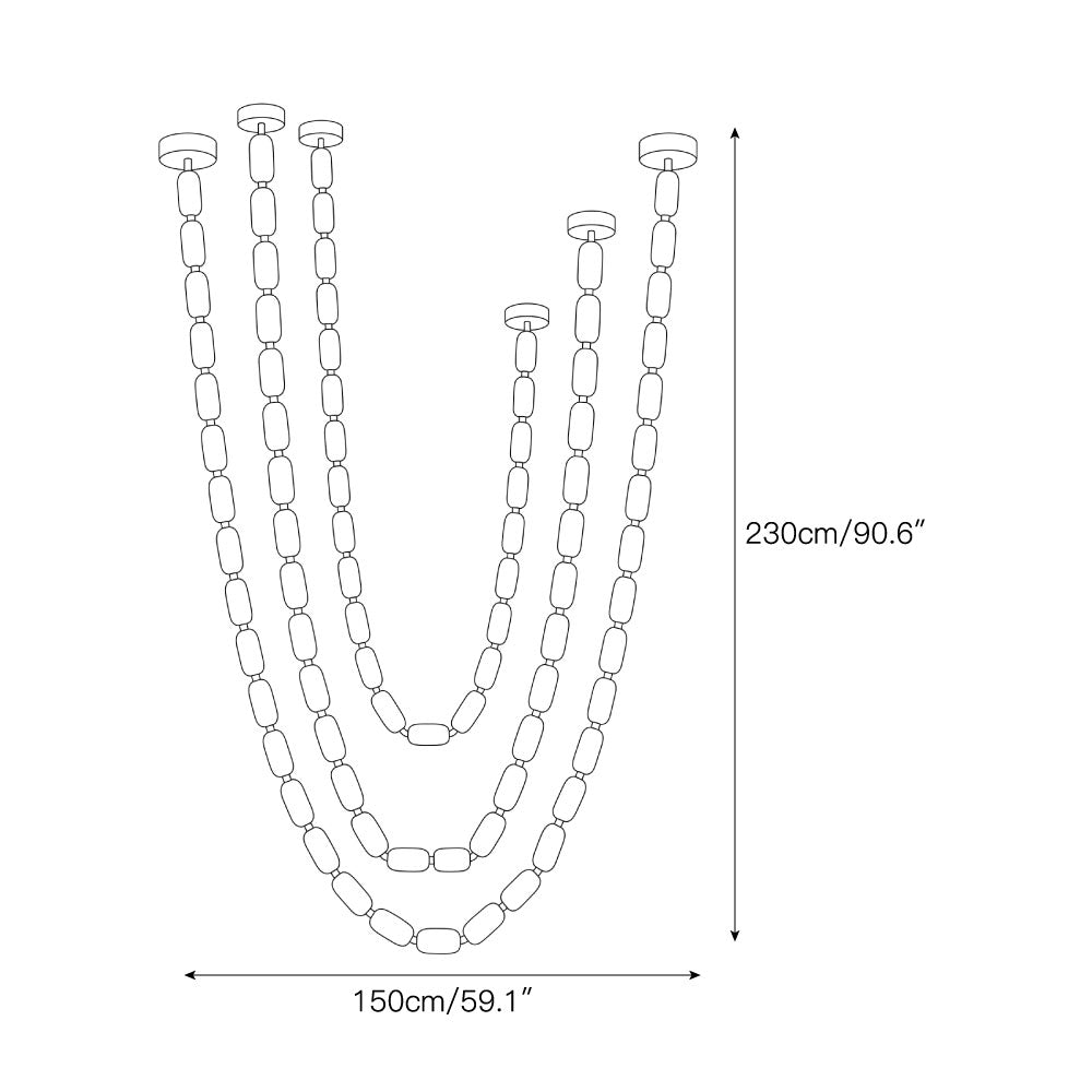 Radilum Seravelle Alabaster Chandelier