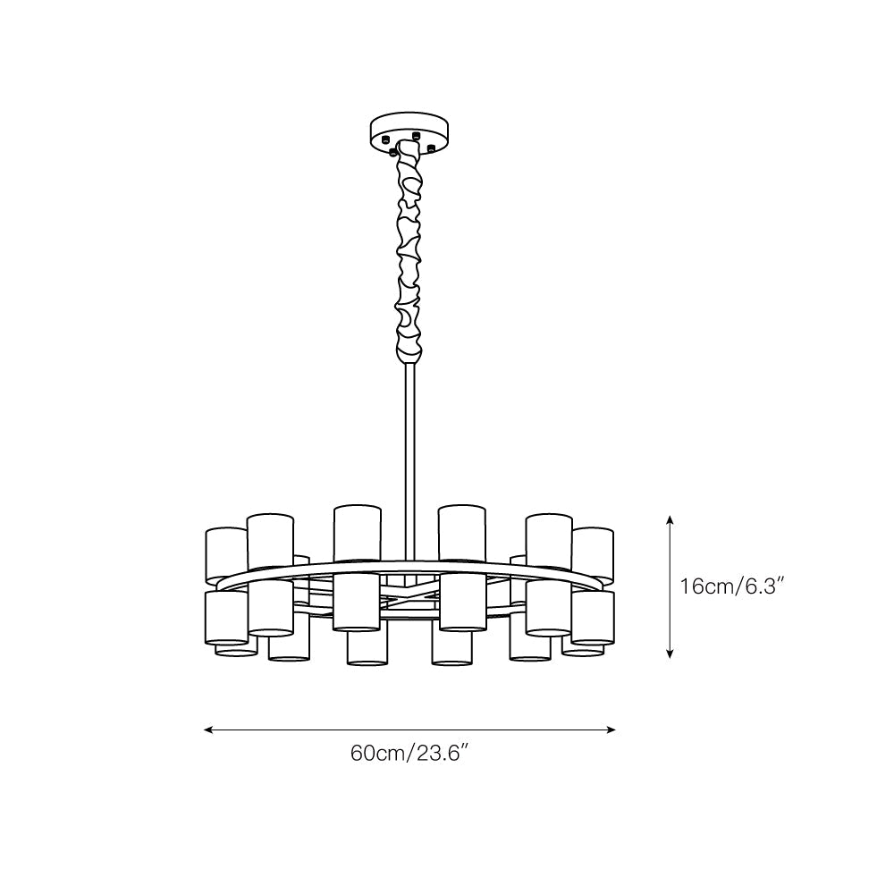 Radilum Tabitha Alabaster Chandelier