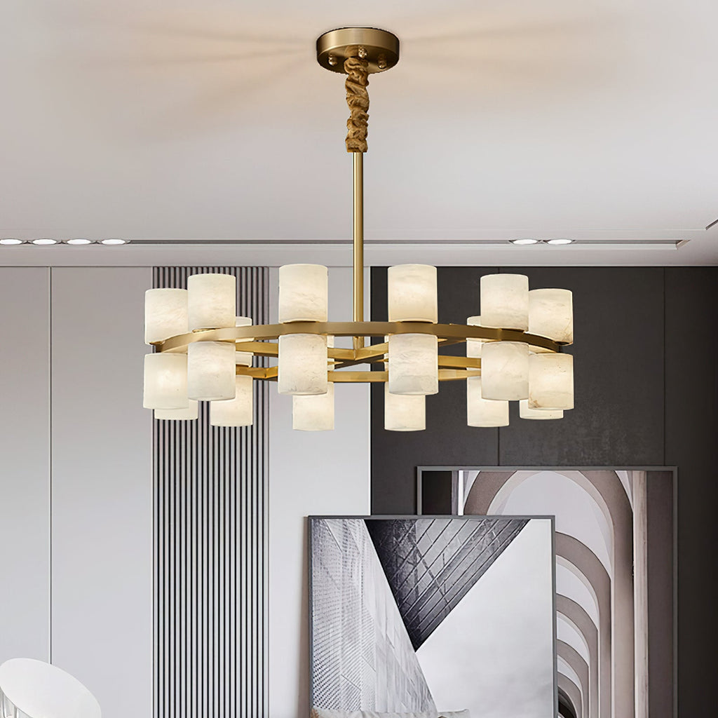 Radilum Tabitha Alabaster Chandelier