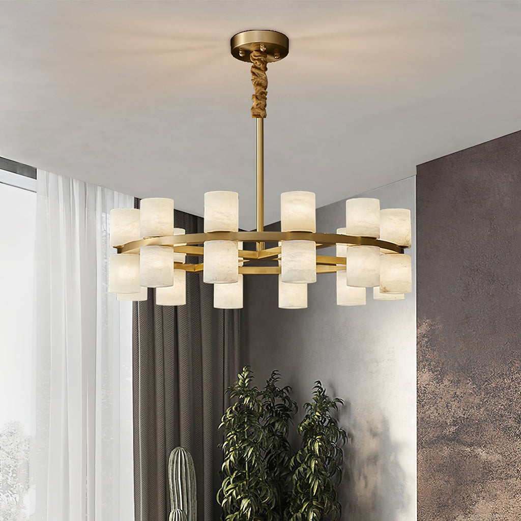 Radilum Tabitha Alabaster Chandelier