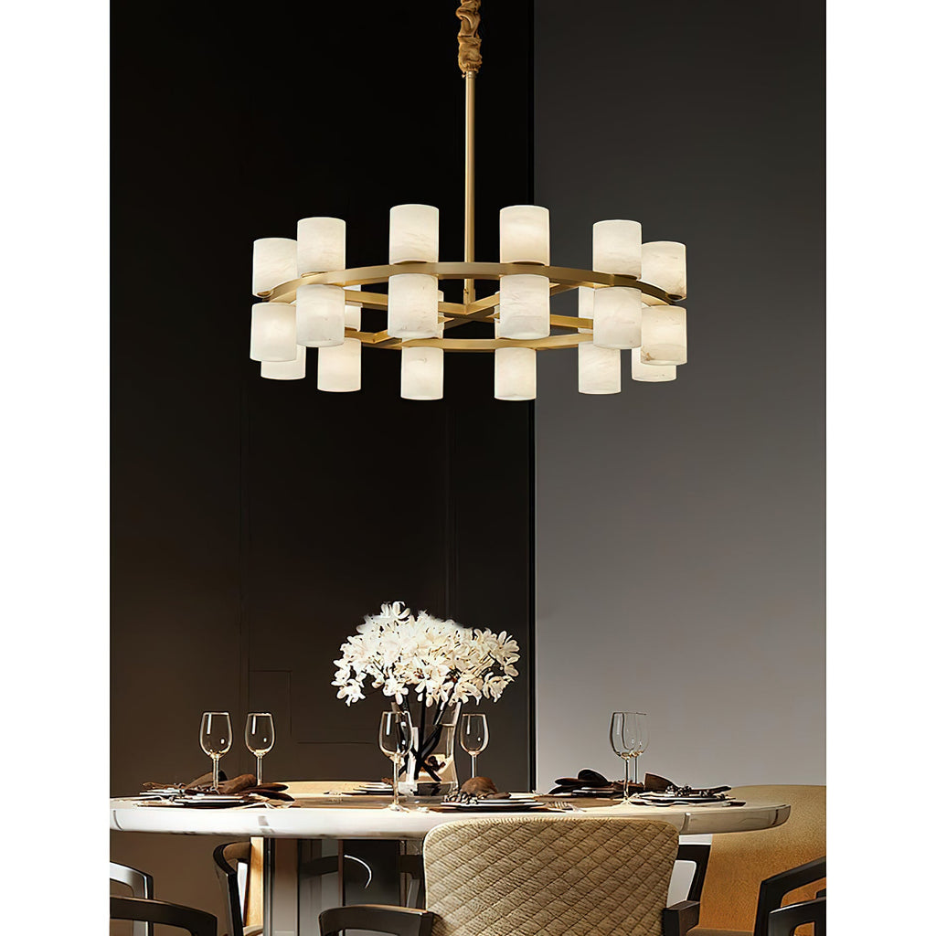Radilum Tabitha Alabaster Chandelier