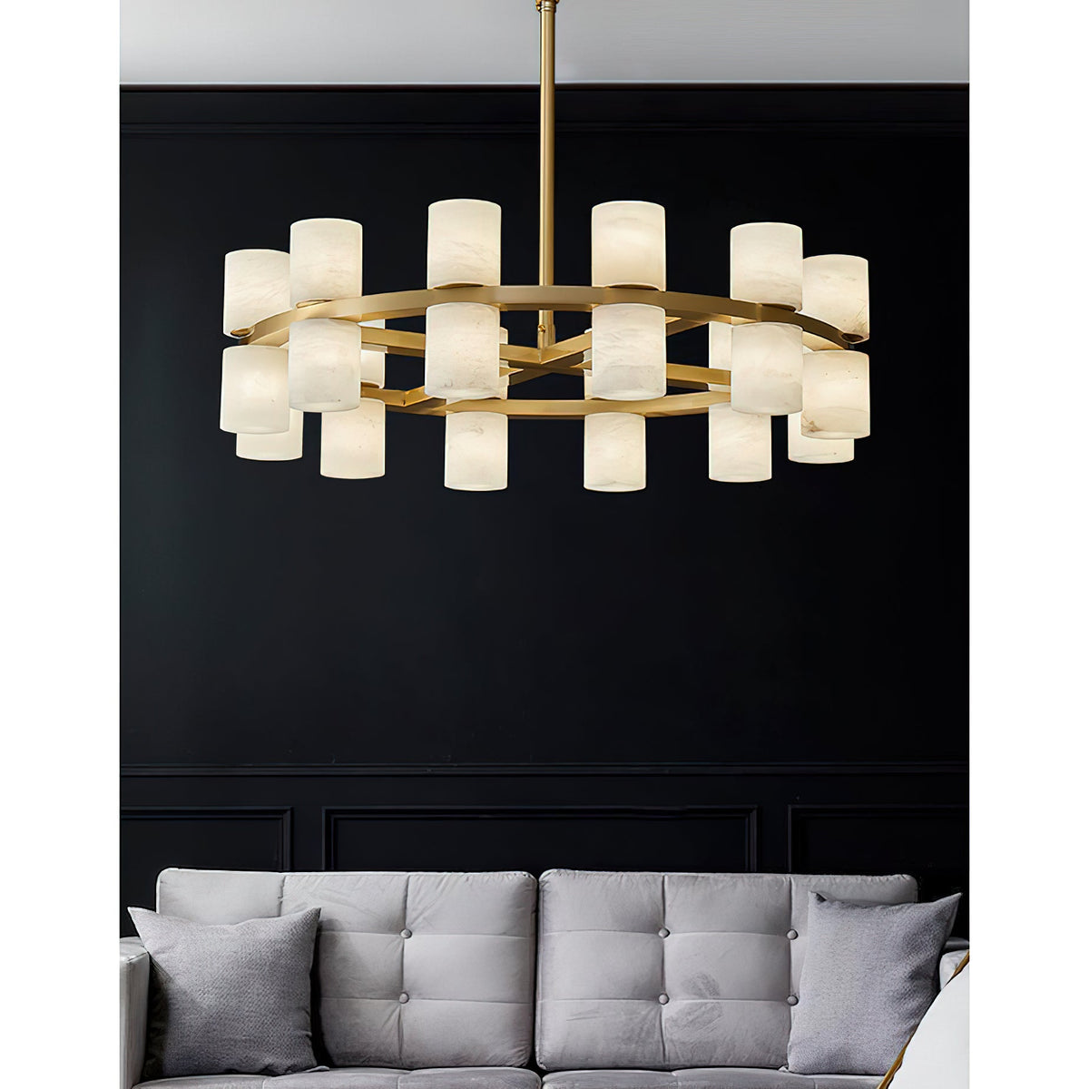 Radilum Tabitha Alabaster Chandelier