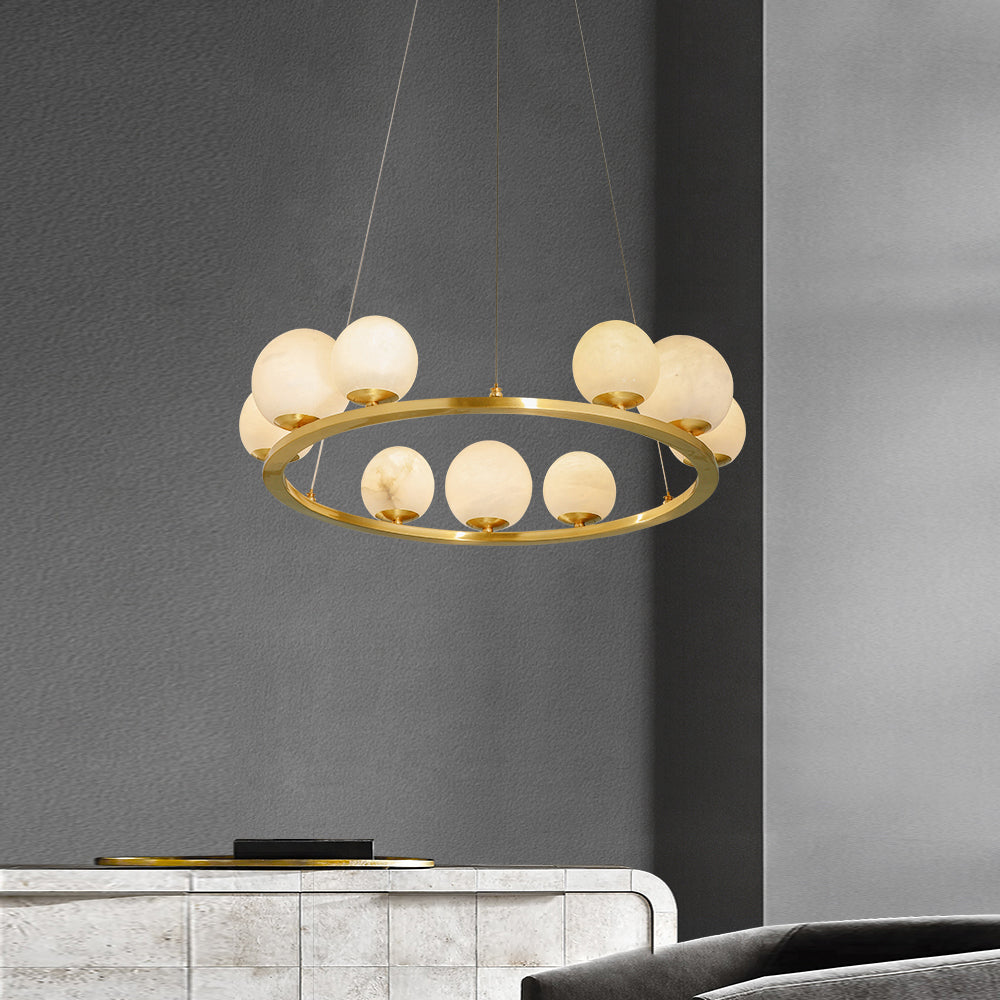 Radilum Tagliato Alabaster Chandelier