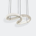 Radilum Twisted Ring Alabaster Chandelier