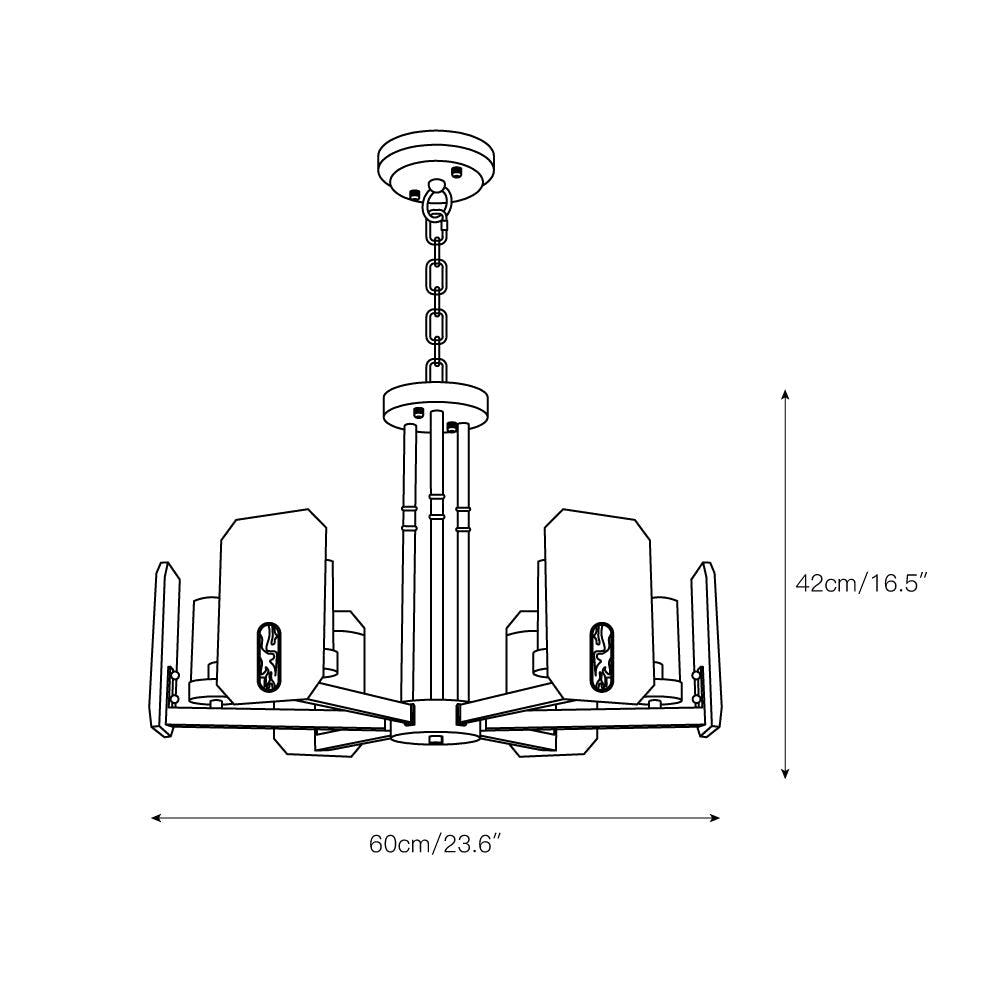 Radilum Upton Alabaster Chandelier