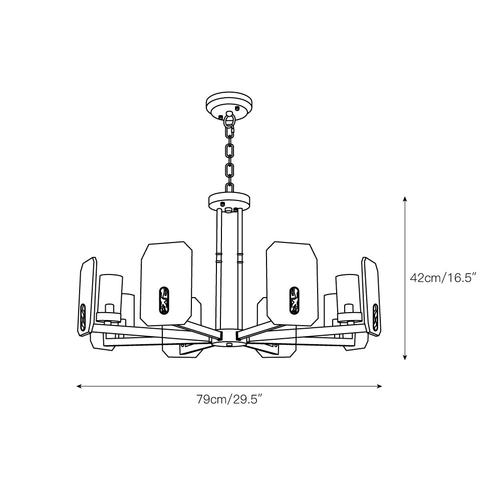 Radilum Upton Alabaster Chandelier