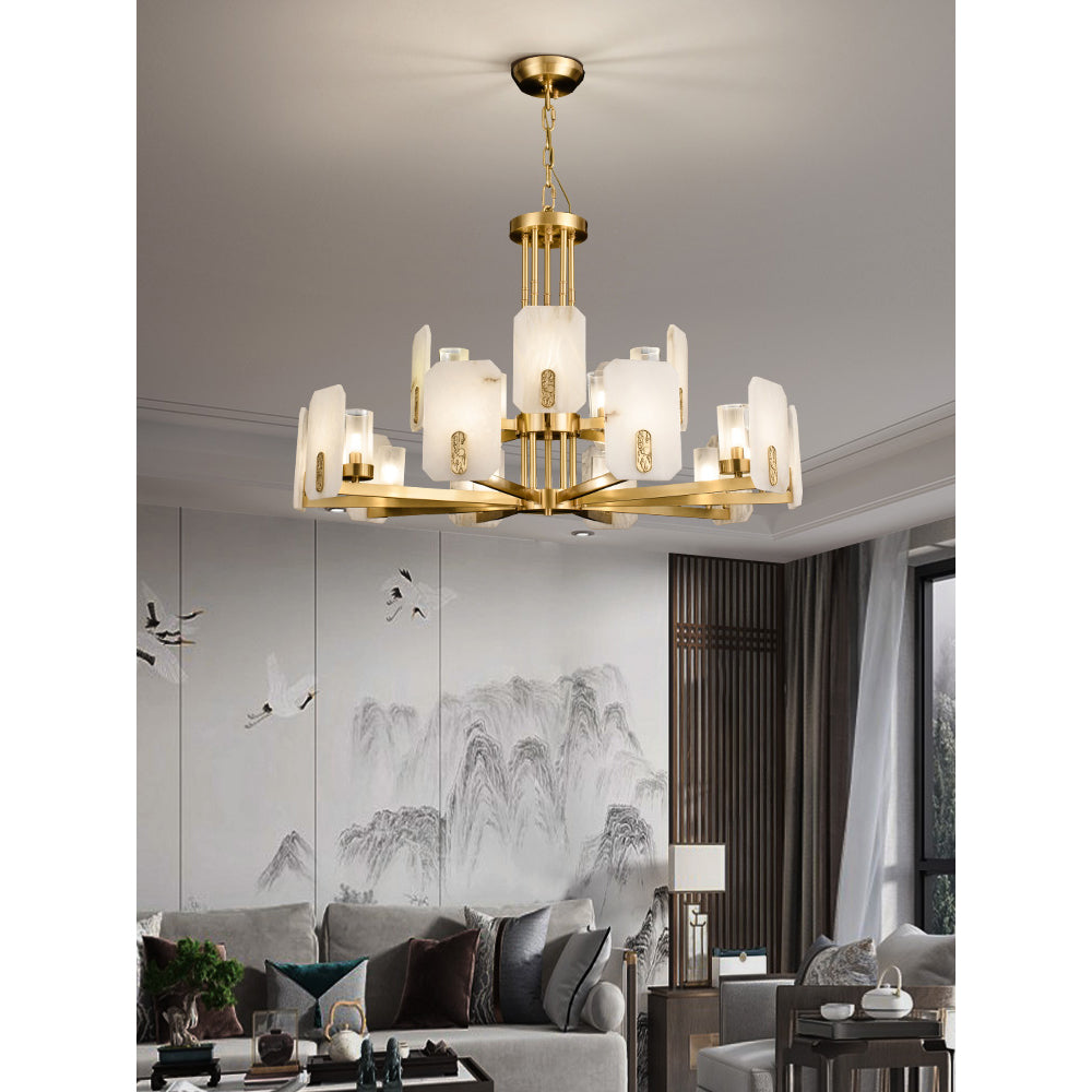 Radilum Upton Alabaster Chandelier