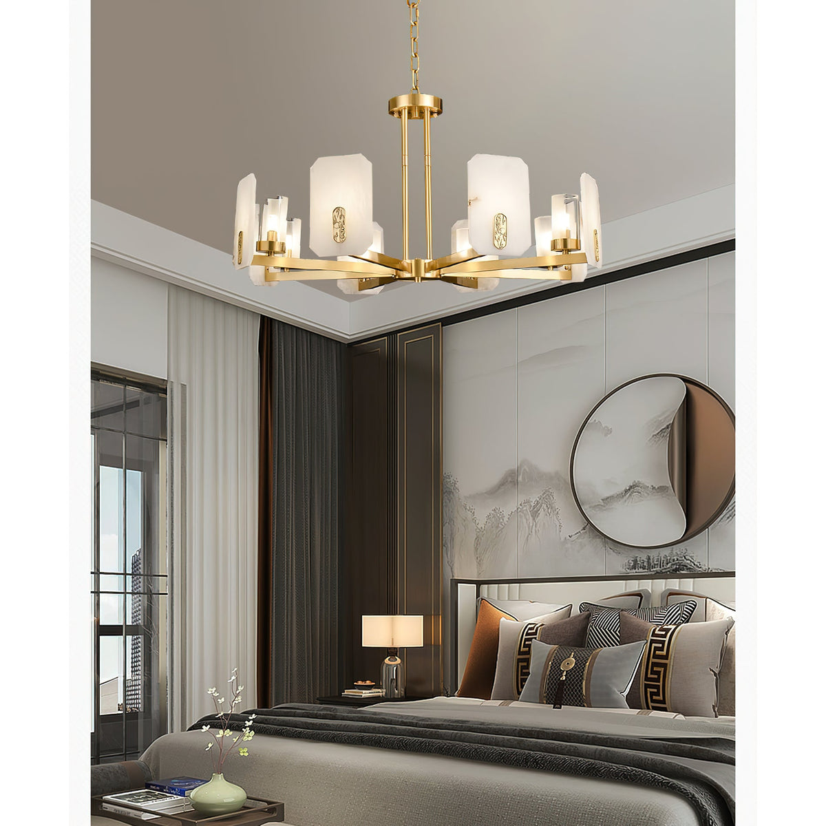 Radilum Upton Alabaster Chandelier