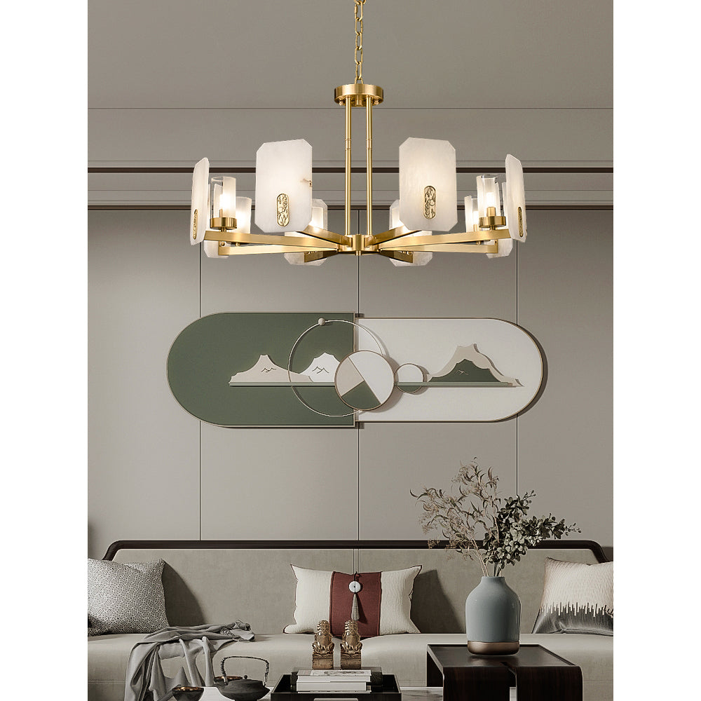 Radilum Upton Alabaster Chandelier