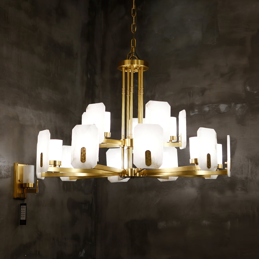 Radilum Upton Alabaster Chandelier