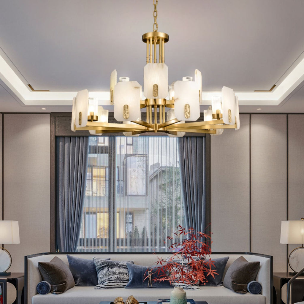 Radilum Upton Alabaster Chandelier