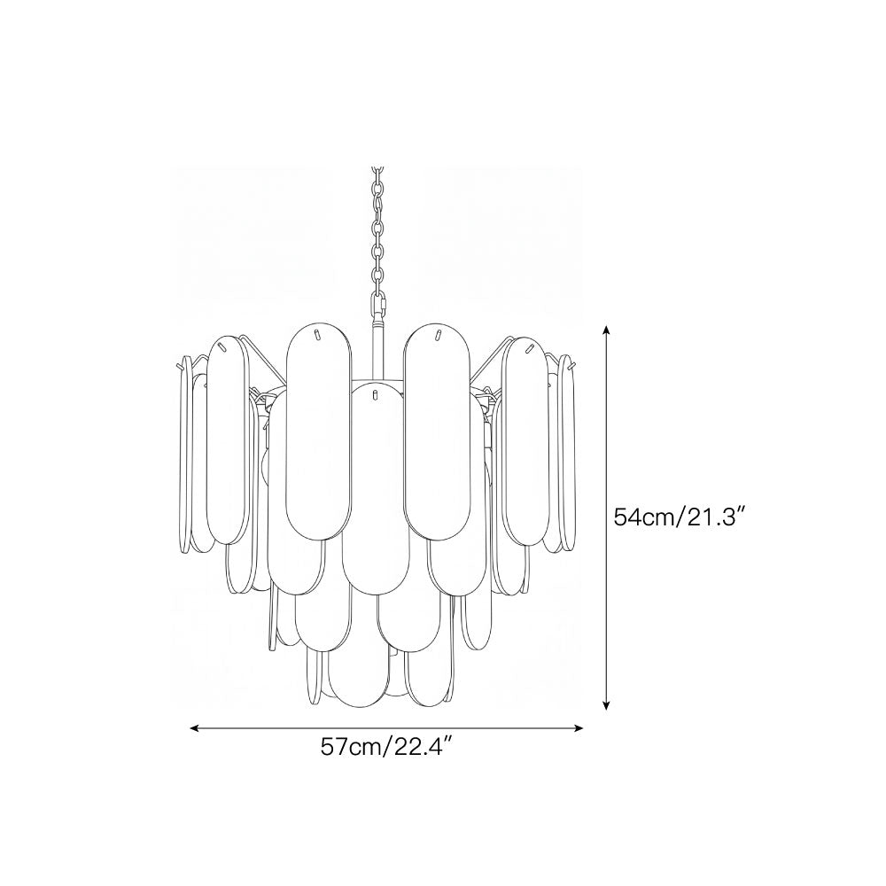 Radilum Vinci Alabaster Chandelier