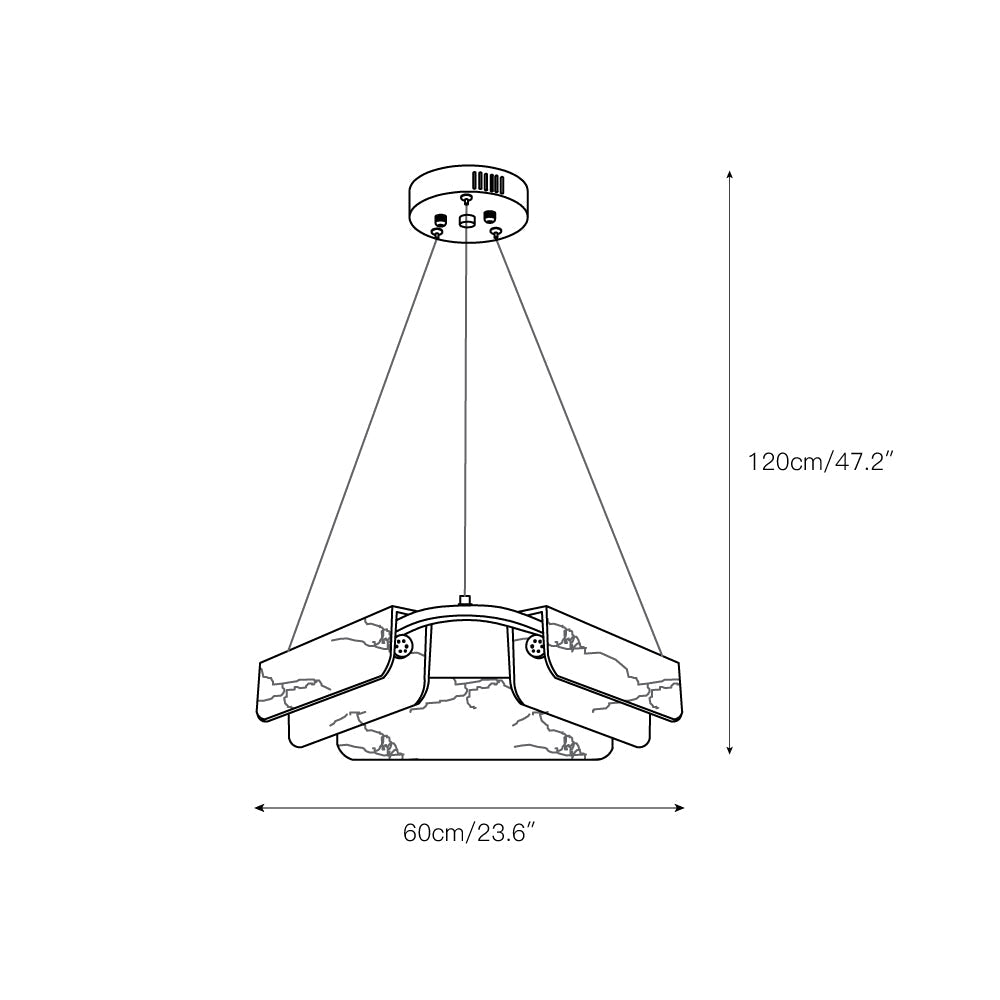 Radilum Years Alabaster Chandelier