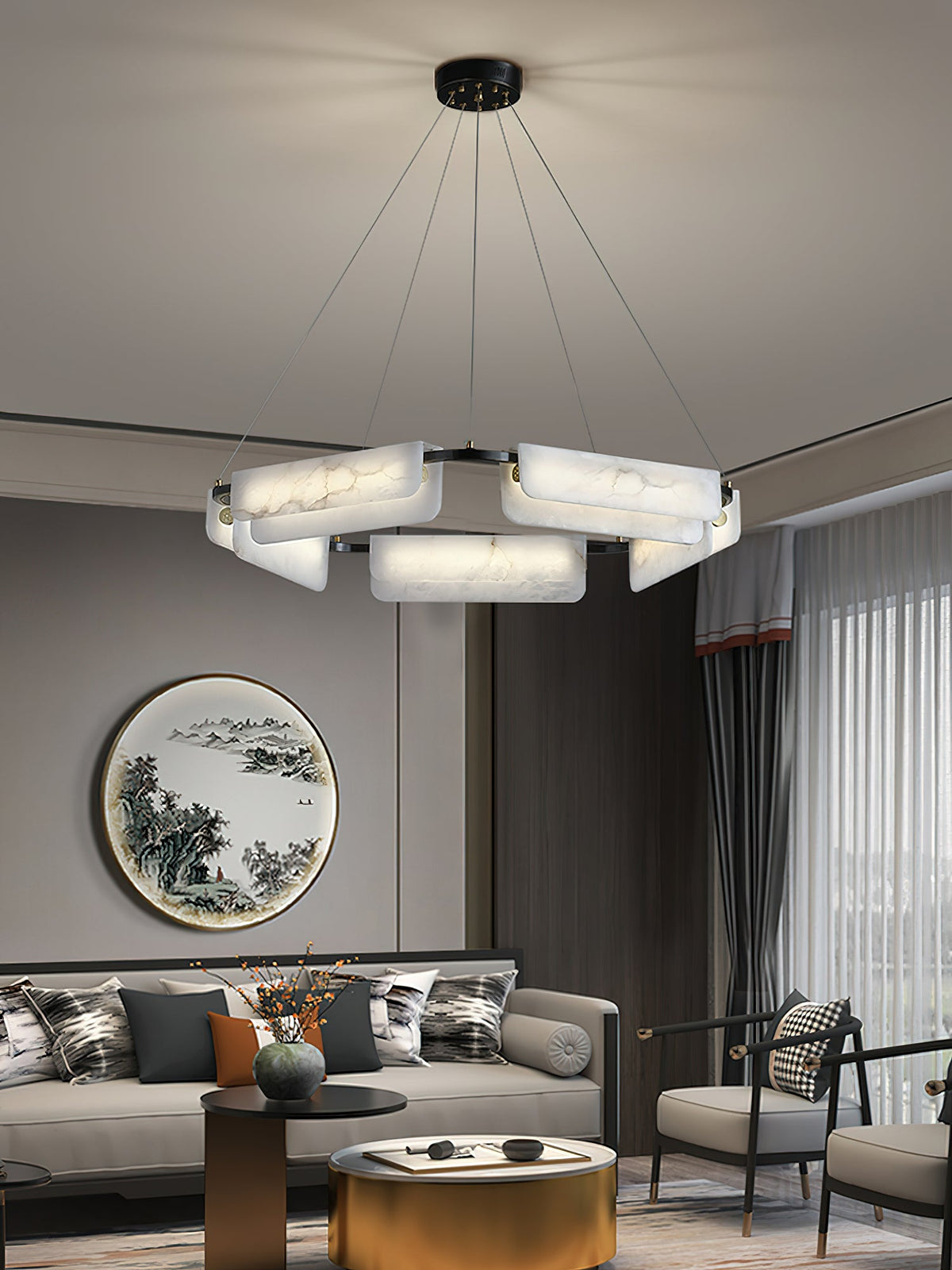 Radilum Years Alabaster Chandelier