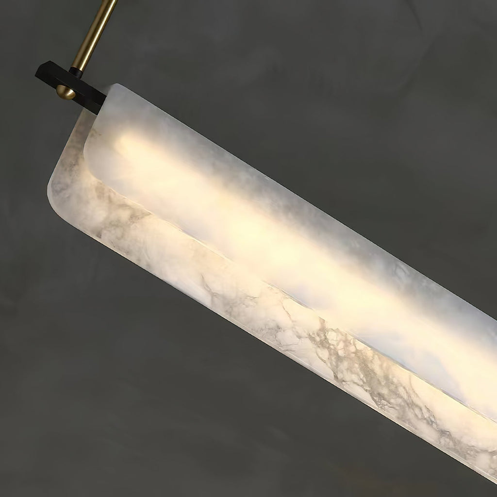 Radilum Years Alabaster Pendant Light Brass Integrated LED