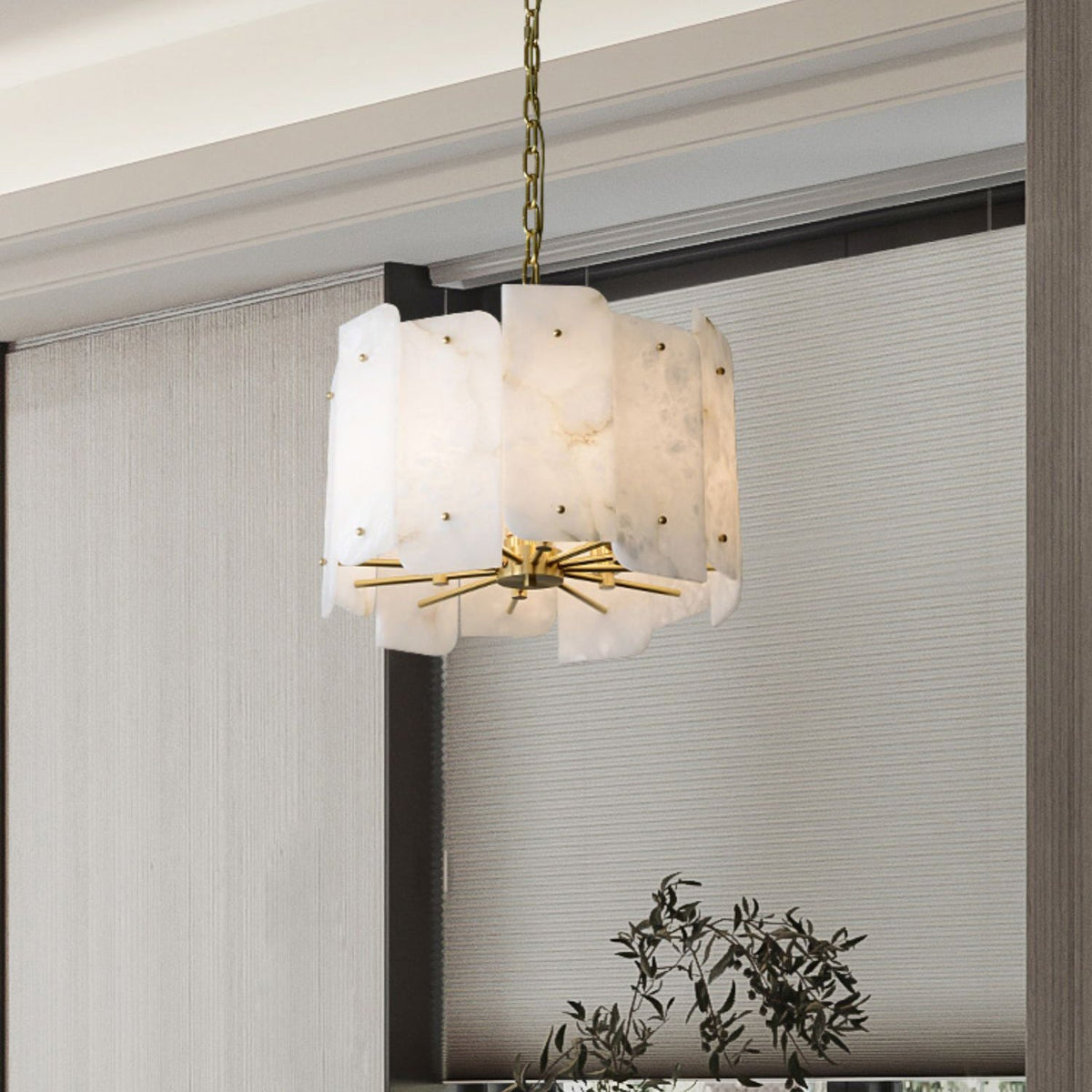 Radilum Zoe Tiered Alabaster Chandelier