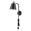 Globe Electric Novogratz Cleo 14in Tall Wall Sconce Matte Black