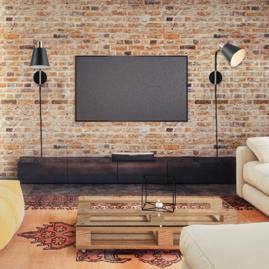 Globe Electric Novogratz Cleo 14in Tall Wall Sconce Matte Black